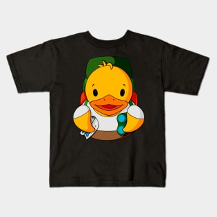 Backpacker Rubber Duck Kids T-Shirt